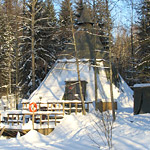 Inipi Spa talvella